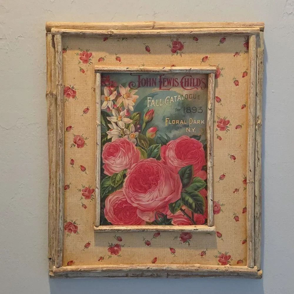Vintage Floral Art Print Seed Catalog
